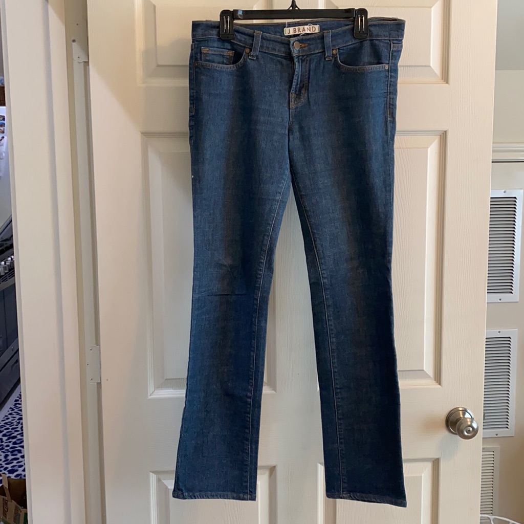 J Brand Straight Leg Low Rise Denim